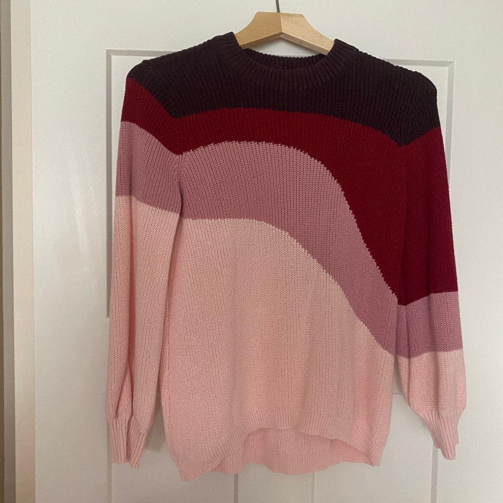 Color block sweater